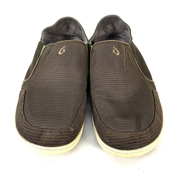 Olukai Nohea Mesh Mustang Lime Green Mens Size 11.5 Comfort Casual Slip On main image 7